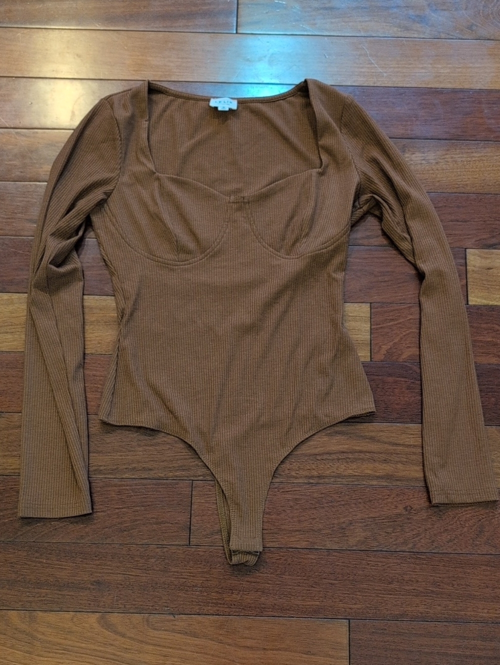 Le Lis Brown Bodysuit Size Medium